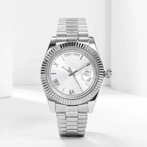 Stainless Steel Silver Dial Men's Watch